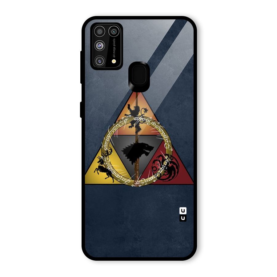 Fight For Crown Glass Back Case for Galaxy M31