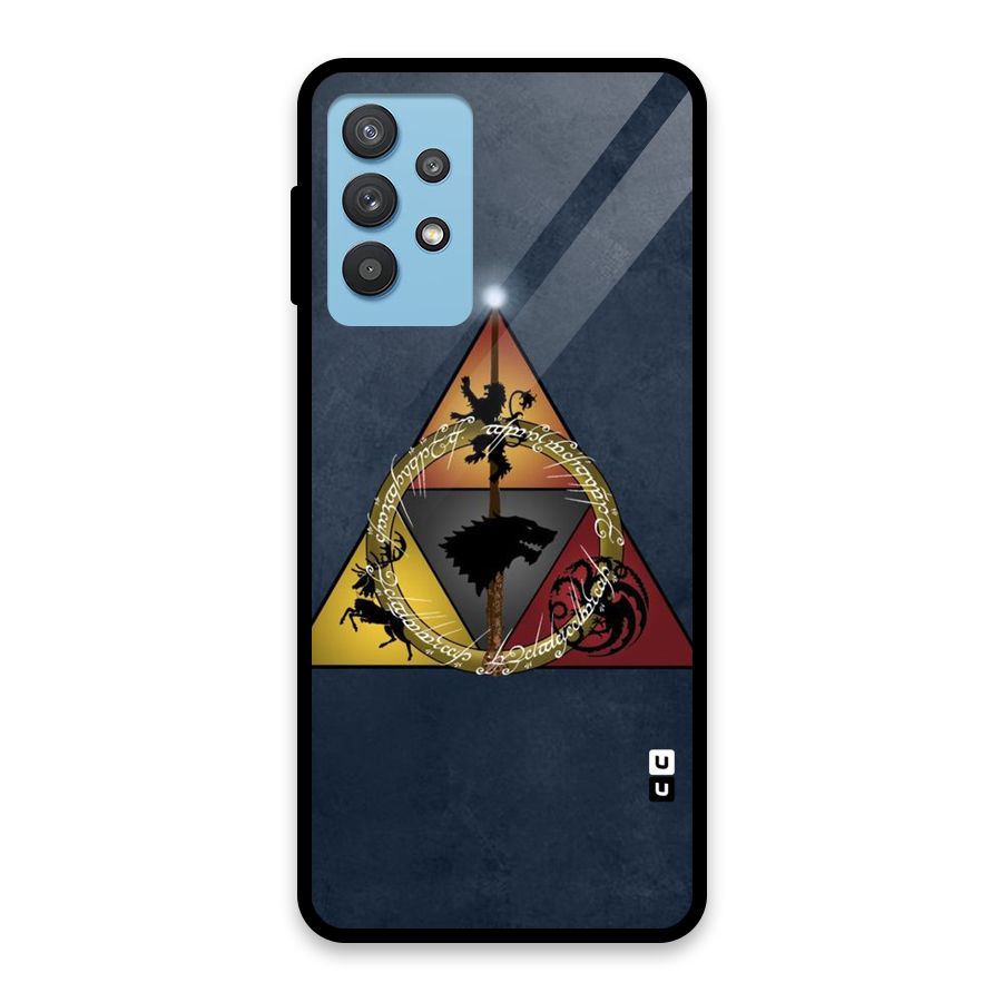 Fight For Crown Glass Back Case for Galaxy M32 5G
