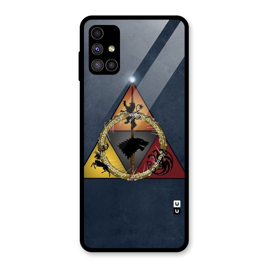 Fight For Crown Glass Back Case for Galaxy M51