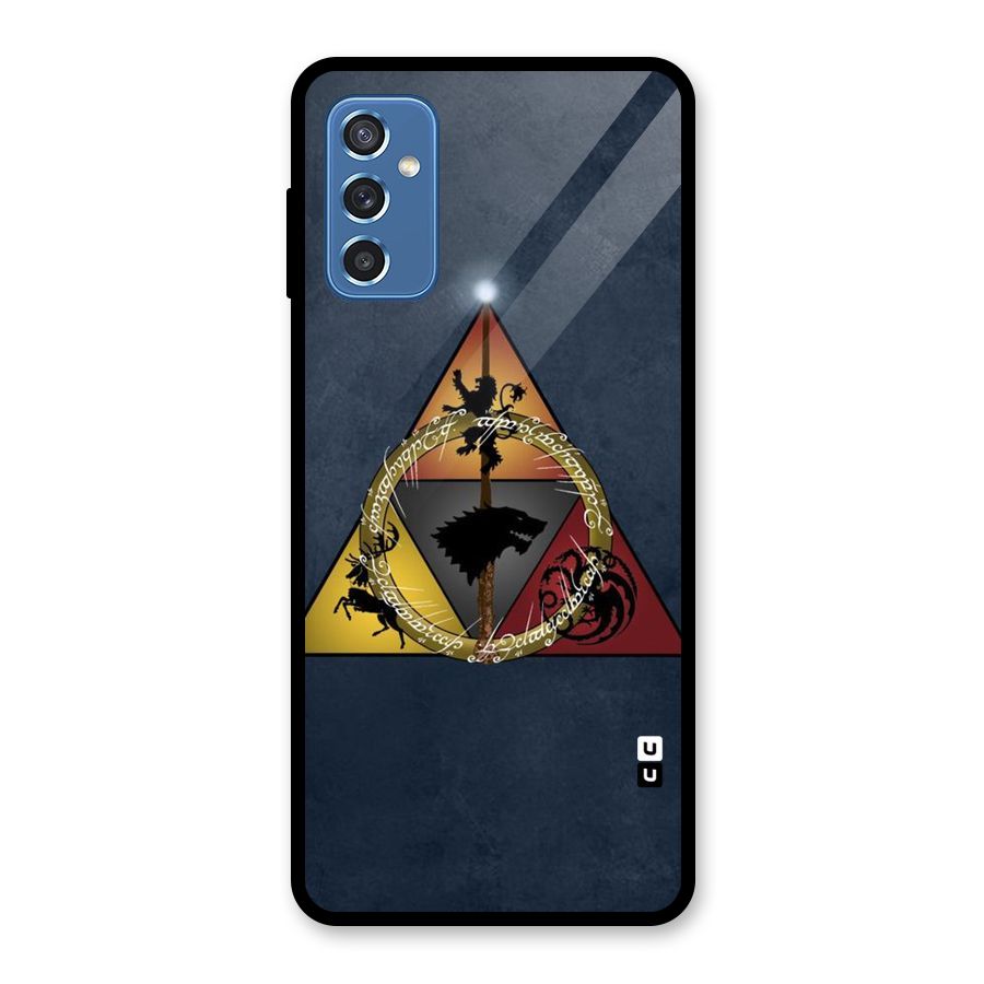 Fight For Crown Glass Back Case for Galaxy M52 5G
