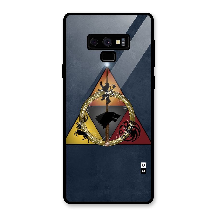 Fight For Crown Glass Back Case for Galaxy Note 9