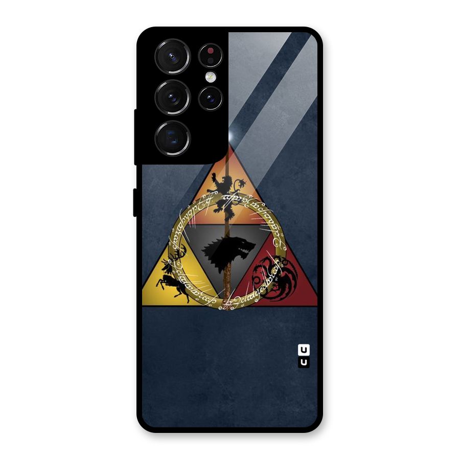 Fight For Crown Glass Back Case for Galaxy S21 Ultra 5G