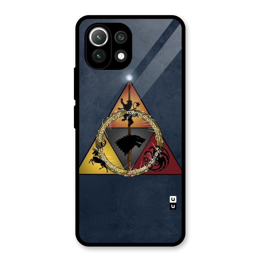 Fight For Crown Glass Back Case for Mi 11 Lite