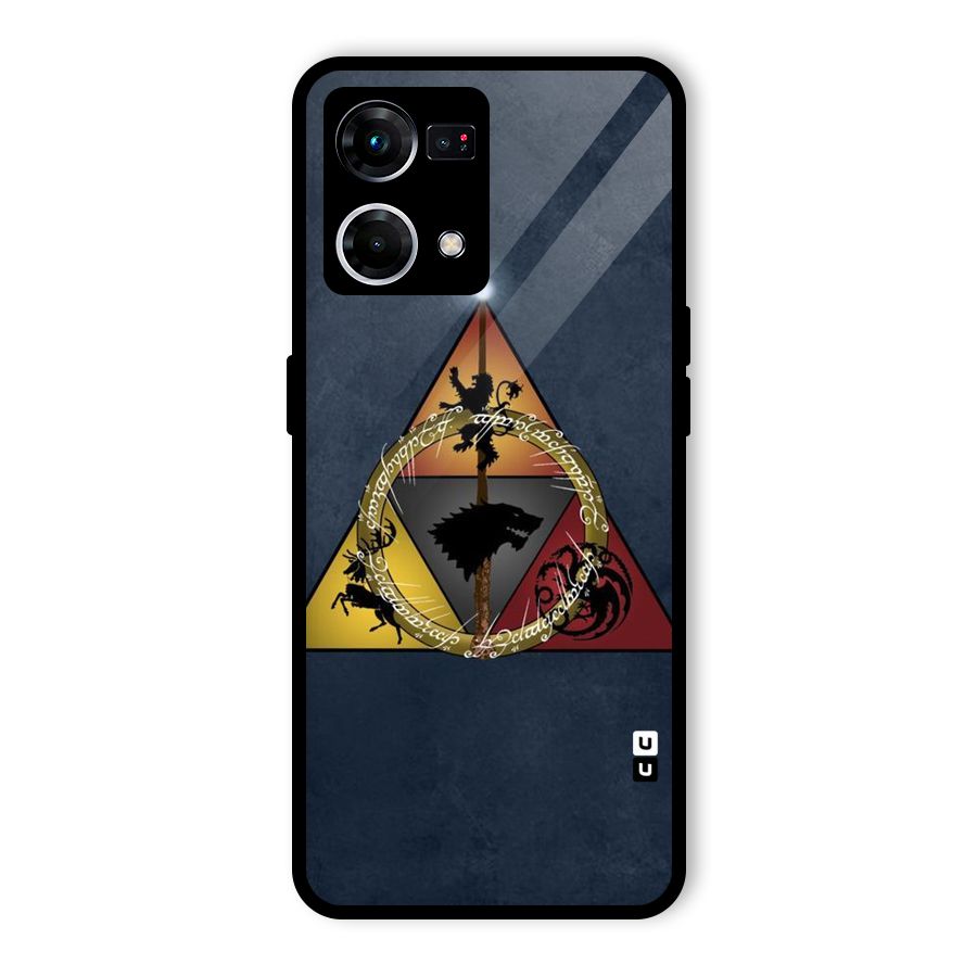 Fight For Crown Glass Back Case for Oppo F21 Pro 4G