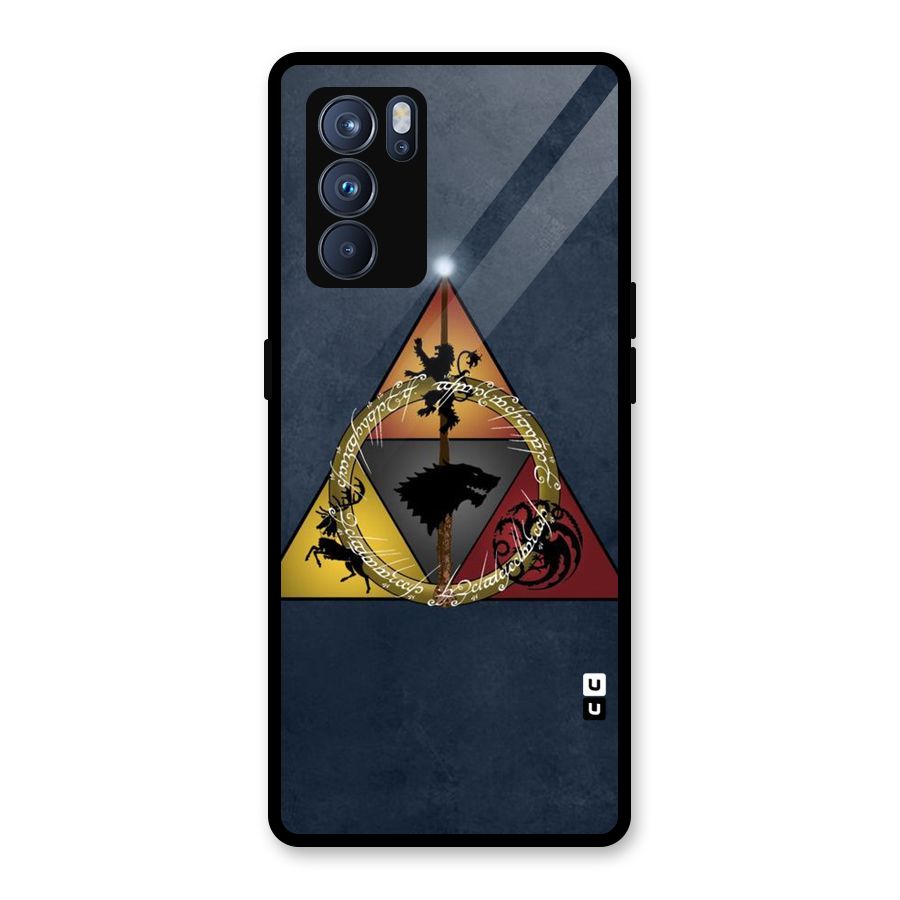Fight For Crown Glass Back Case for Oppo Reno6 Pro 5G
