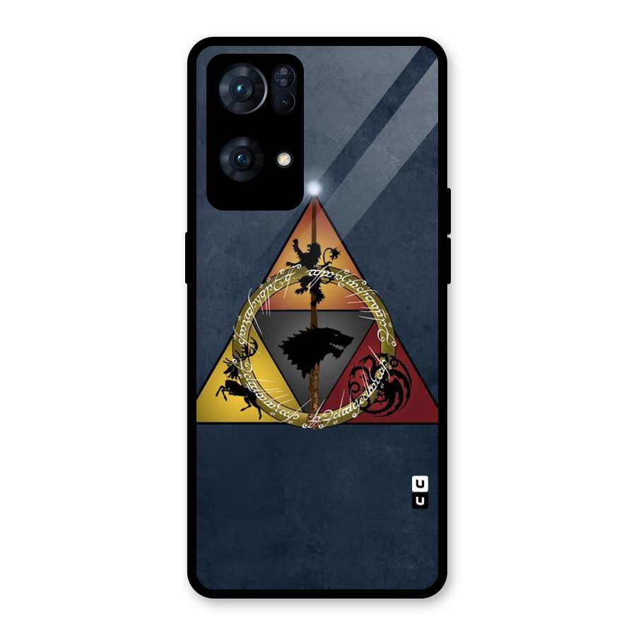 Fight For Crown Glass Back Case for Oppo Reno7 Pro 5G