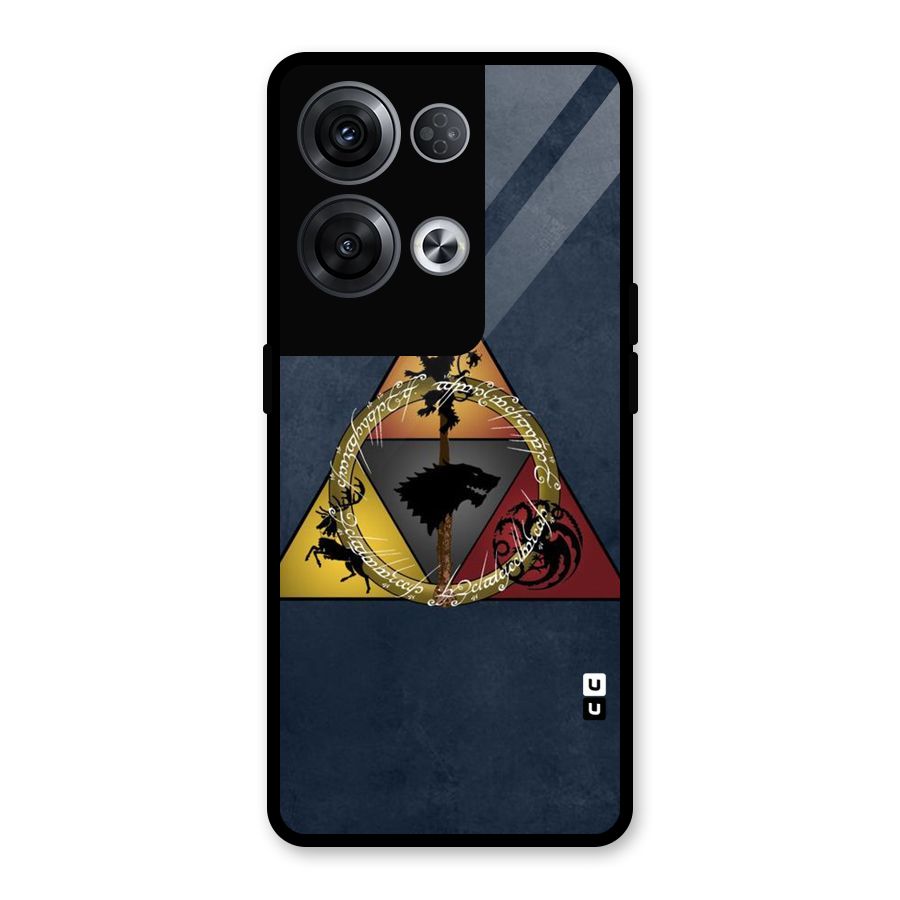 Fight For Crown Glass Back Case for Oppo Reno8 Pro 5G