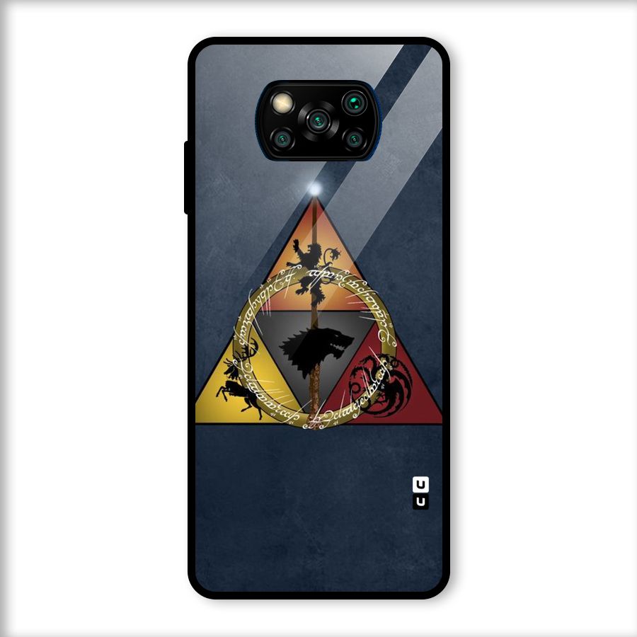 Fight For Crown Glass Back Case for Poco X3