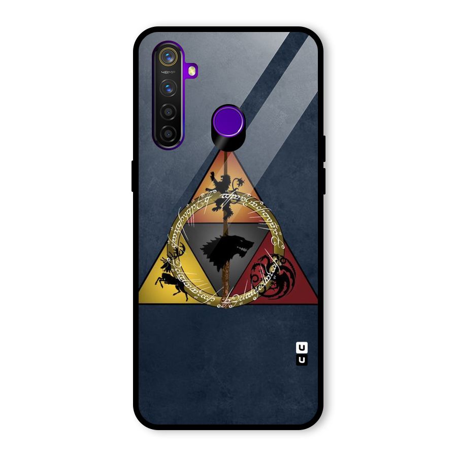 Fight For Crown Glass Back Case for Realme 5 Pro