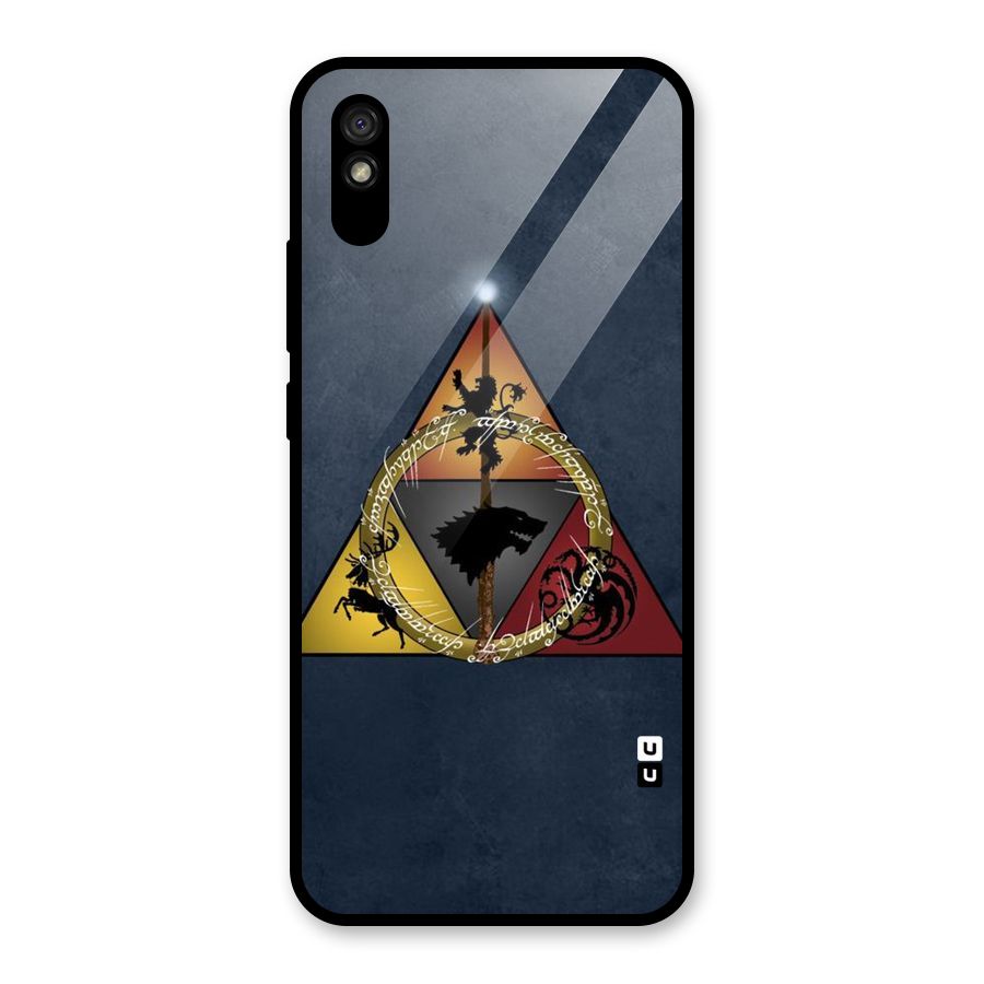 Fight For Crown Glass Back Case for Redmi 9A