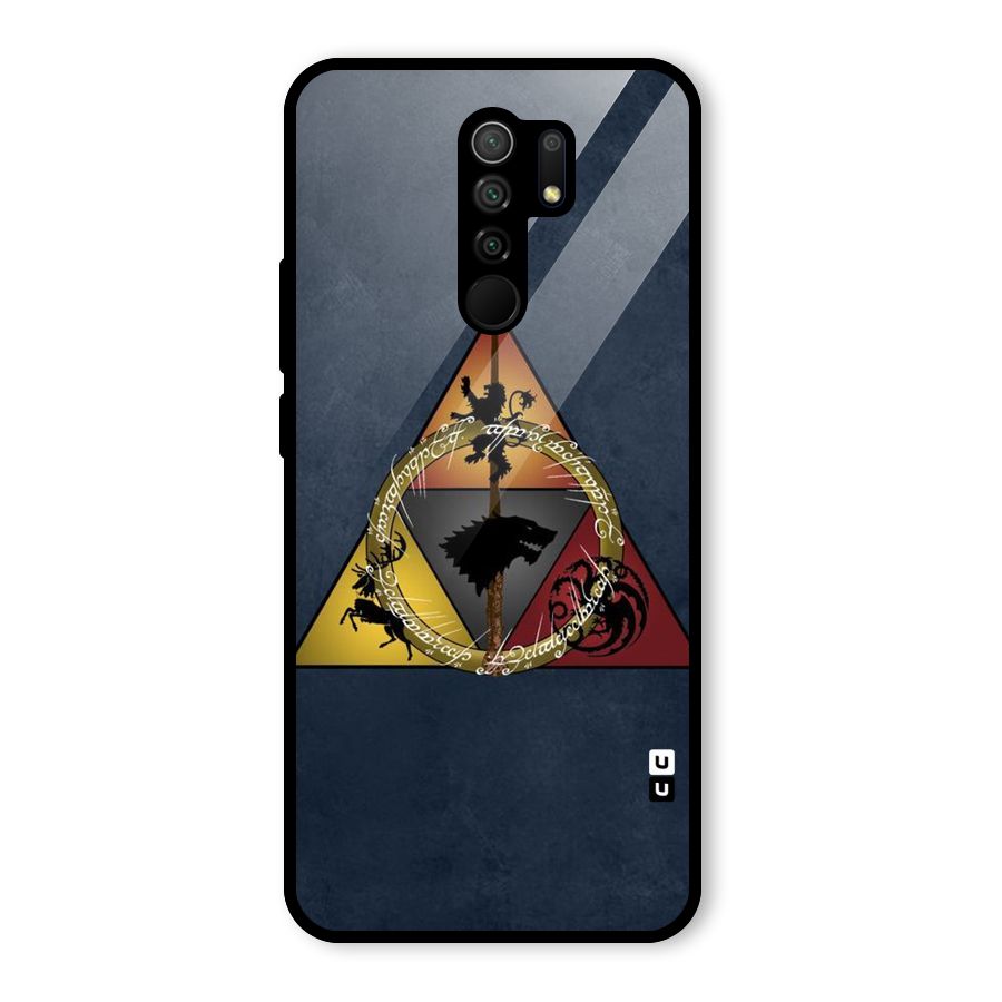 Fight For Crown Glass Back Case for Redmi 9 Prime