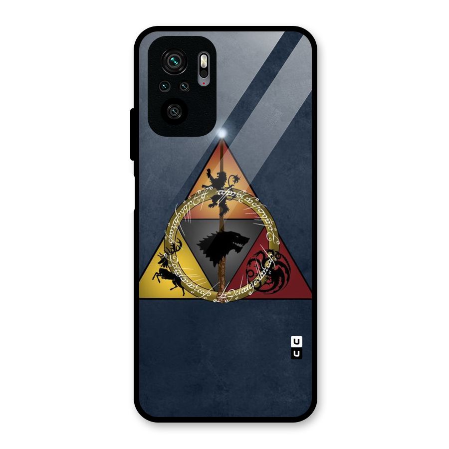 Fight For Crown Glass Back Case for Redmi Note 10S