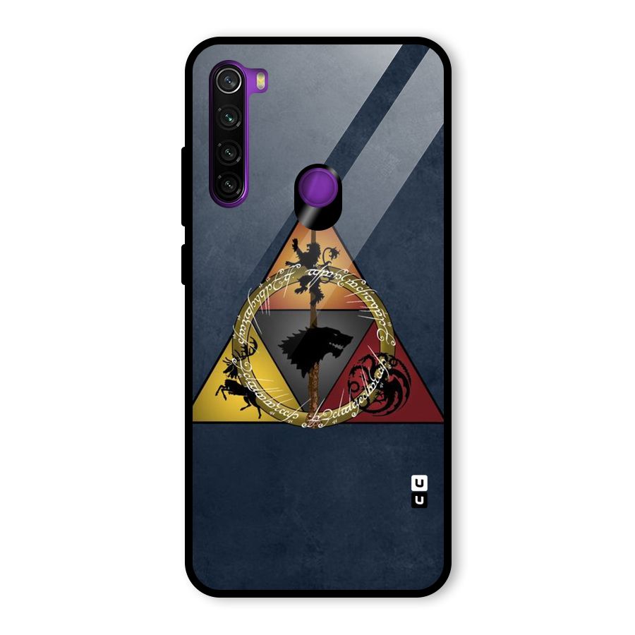 Fight For Crown Glass Back Case for Redmi Note 8