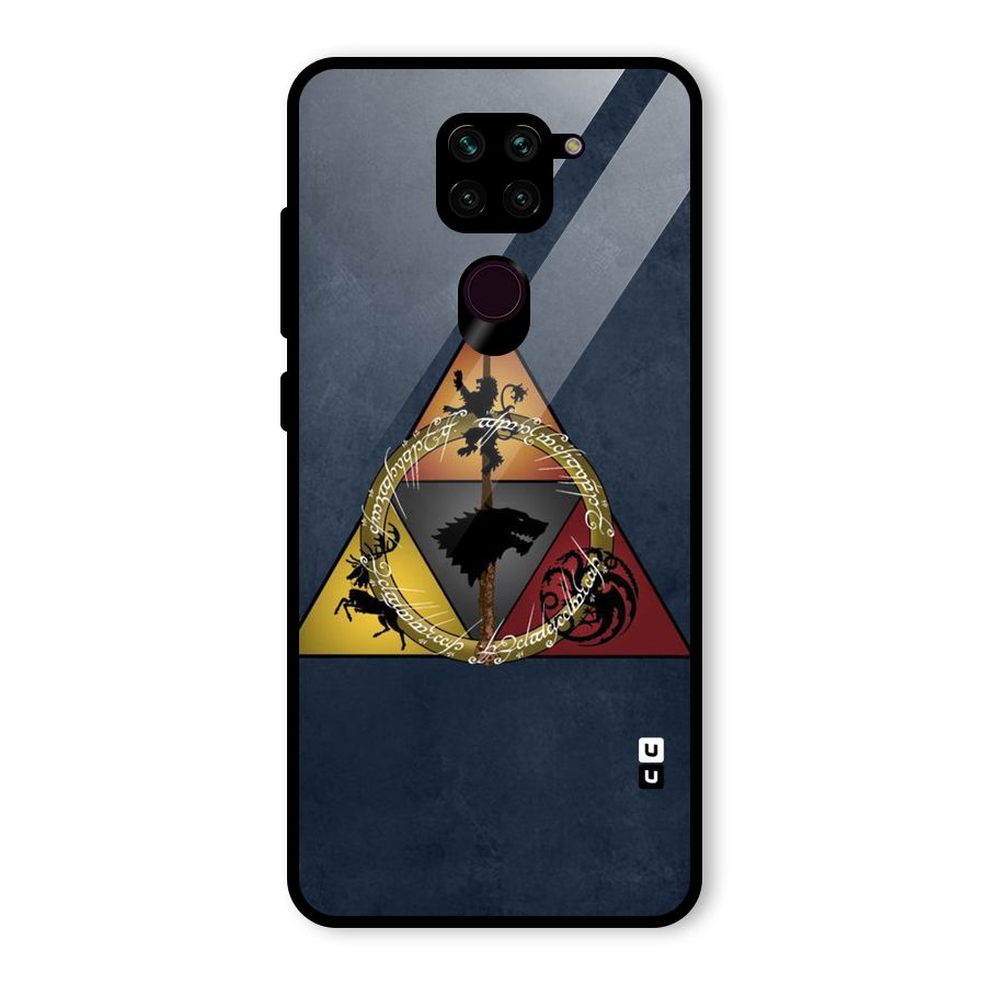 Fight For Crown Glass Back Case for Redmi Note 9