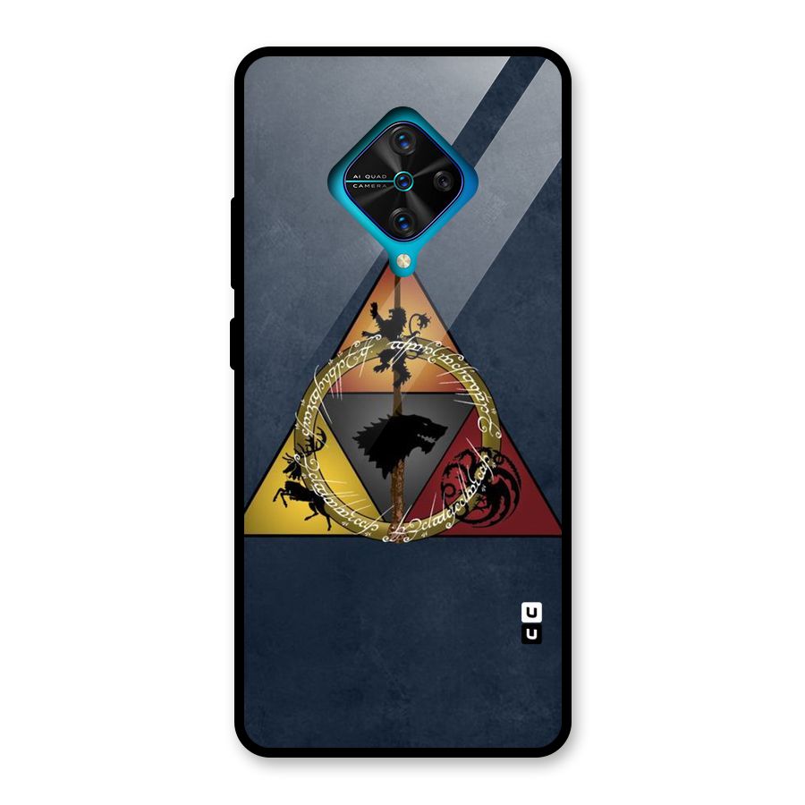 Fight For Crown Glass Back Case for Vivo S1 Pro