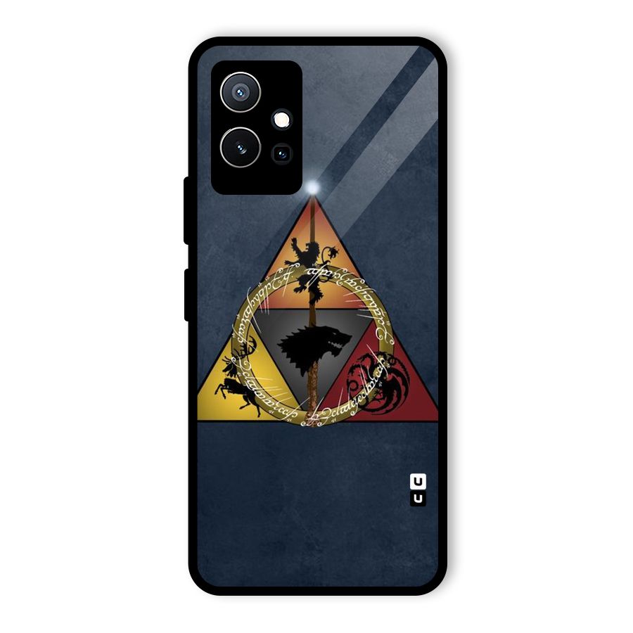 Fight For Crown Glass Back Case for Vivo T1 5G