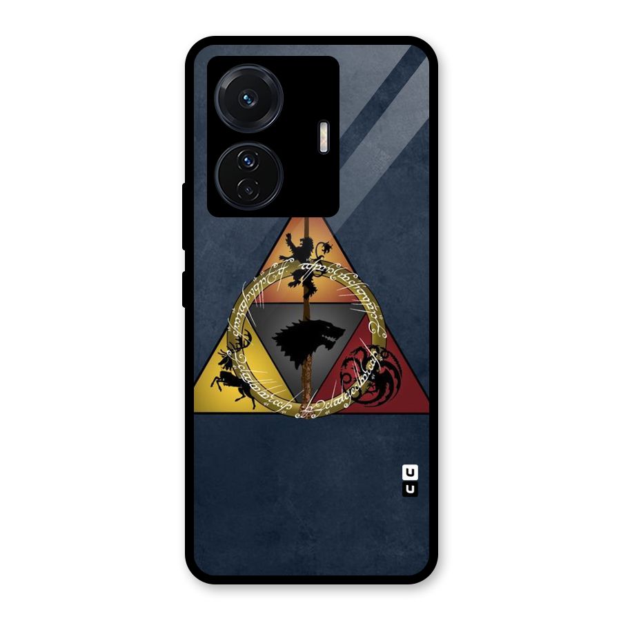 Fight For Crown Glass Back Case for Vivo T1 Pro