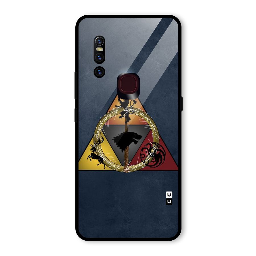 Fight For Crown Glass Back Case for Vivo V15