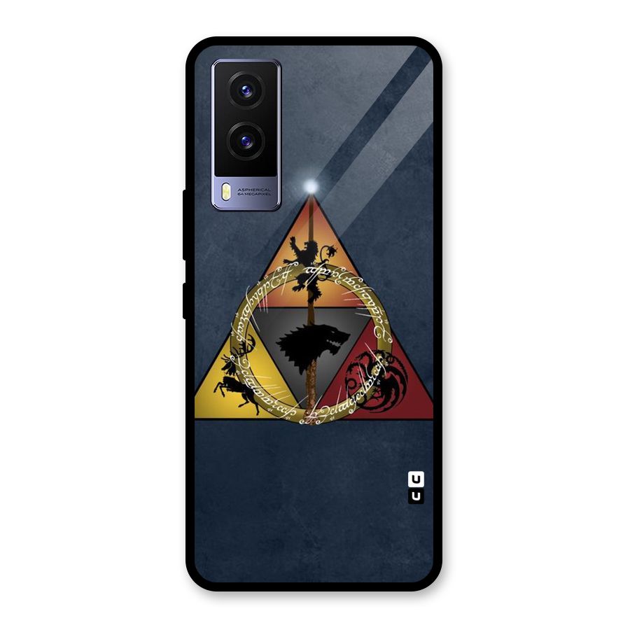 Fight For Crown Glass Back Case for Vivo V21e 5G