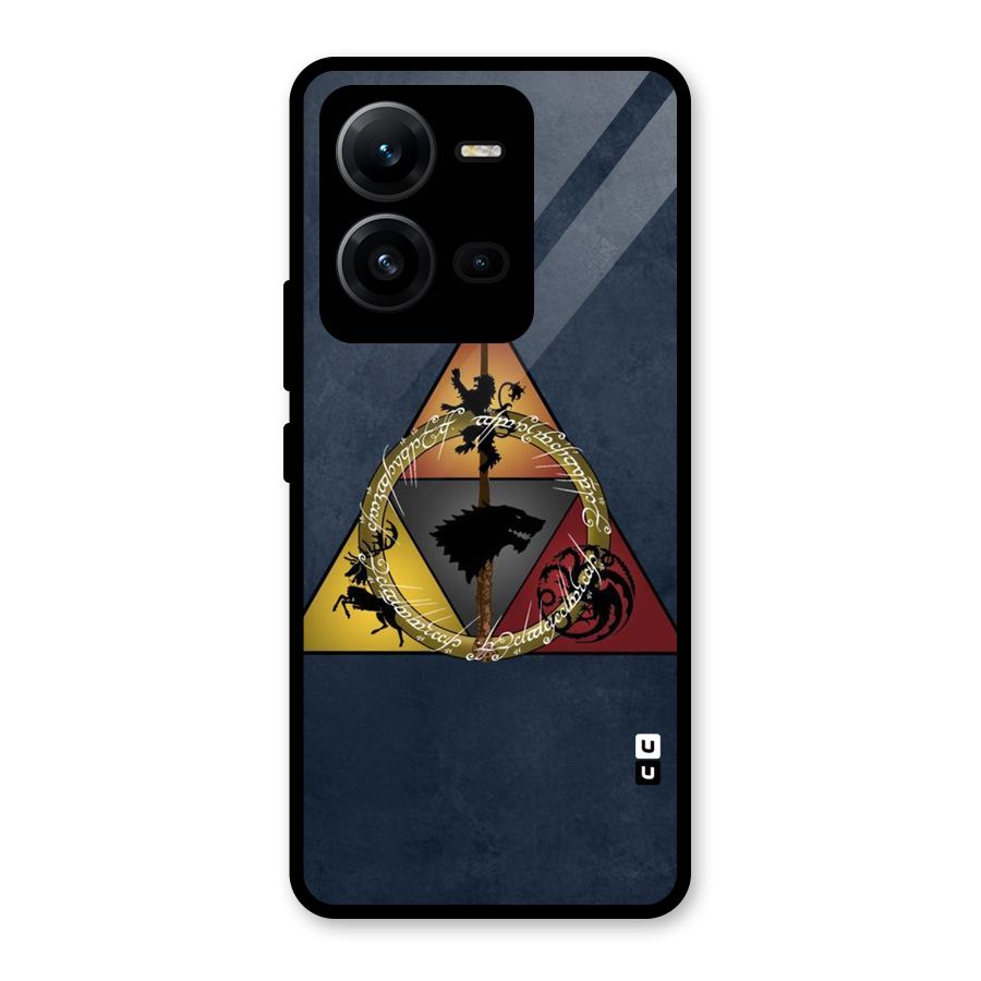 Fight For Crown Glass Back Case for Vivo V25