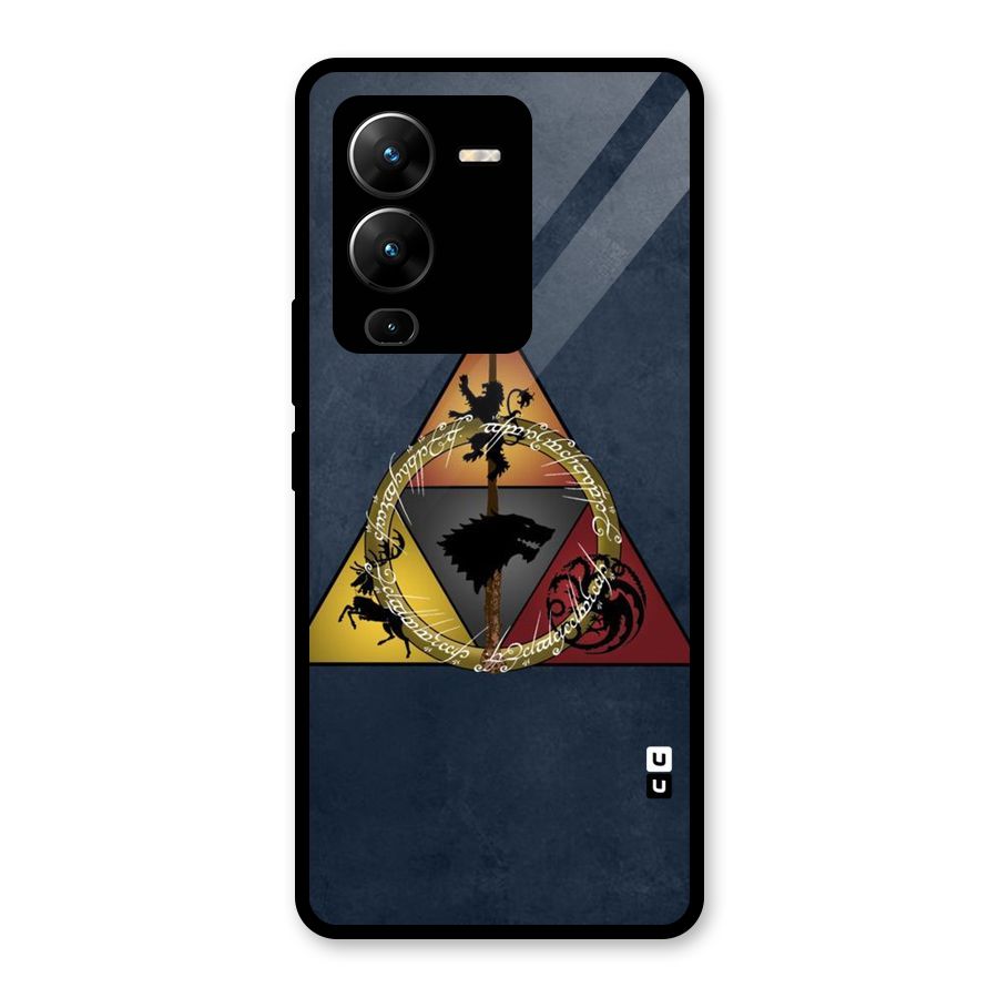 Fight For Crown Glass Back Case for Vivo V25 Pro