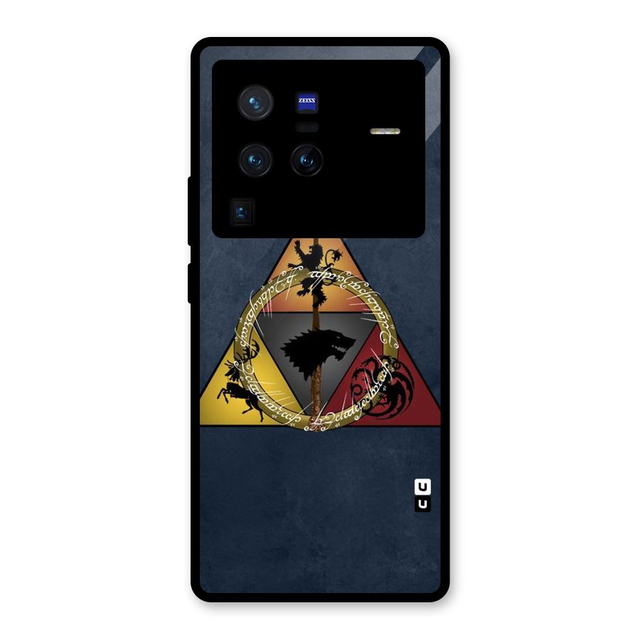 Fight For Crown Glass Back Case for Vivo X80 Pro