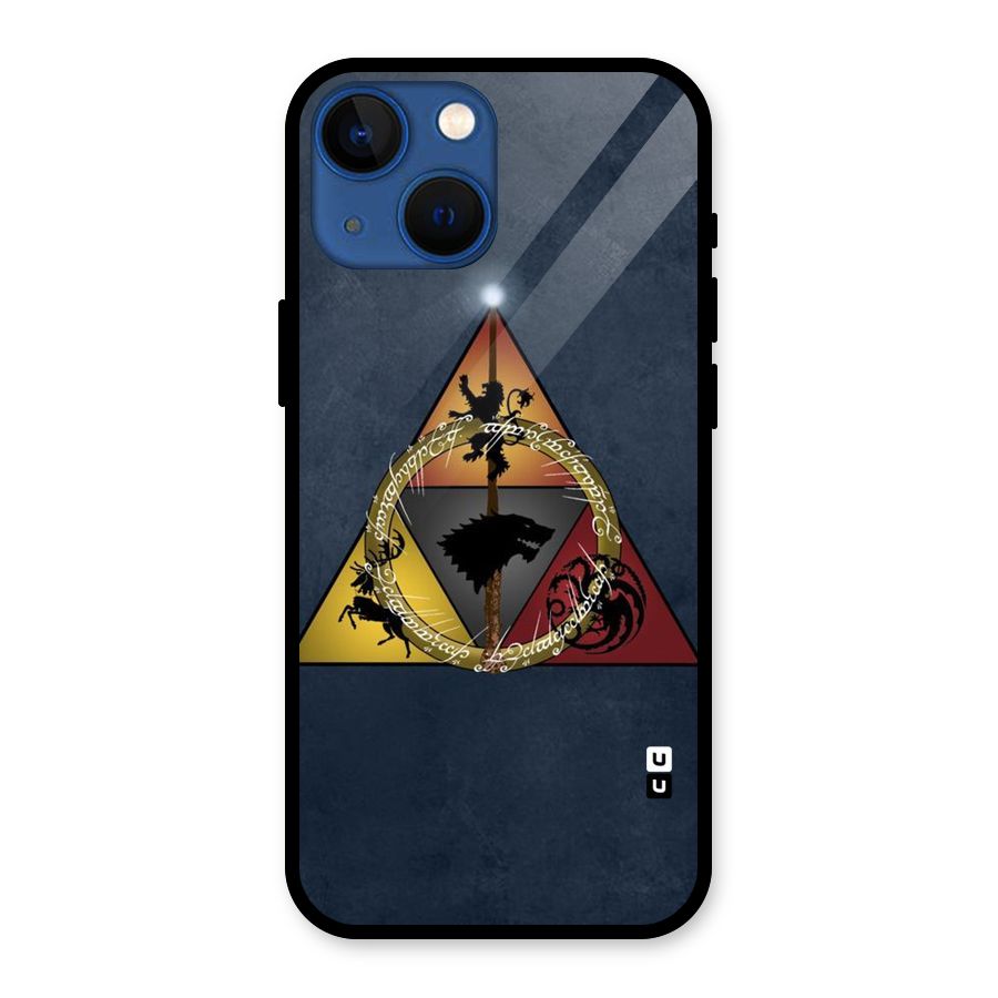 Fight For Crown Glass Back Case for iPhone 13 Mini