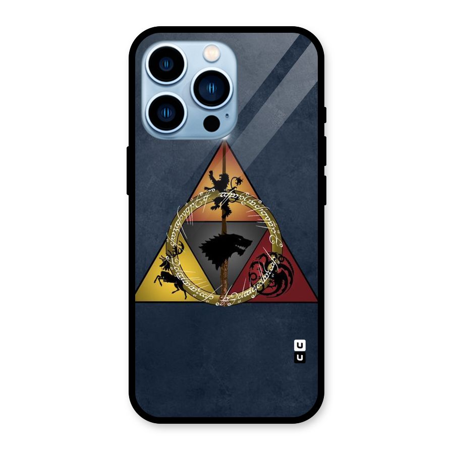 Fight For Crown Glass Back Case for iPhone 13 Pro