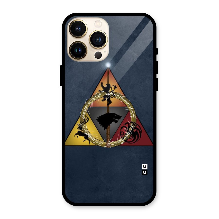 Fight For Crown Glass Back Case for iPhone 13 Pro Max