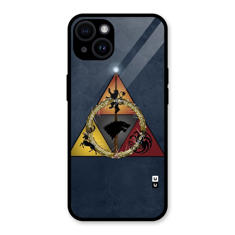 Fight For Crown Glass Back Case for iPhone 14