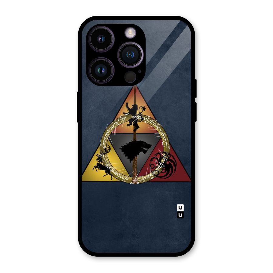 Fight For Crown Glass Back Case for iPhone 14 Pro