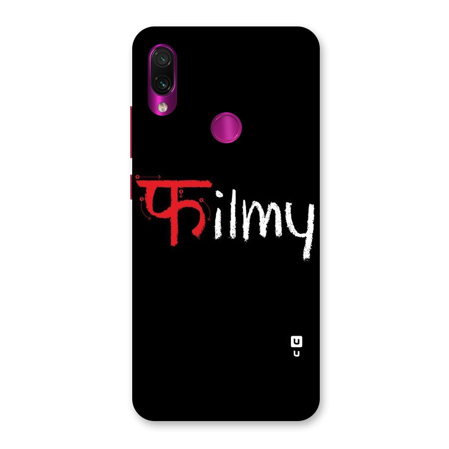 Filmy Back Case for Redmi Note 7 Pro