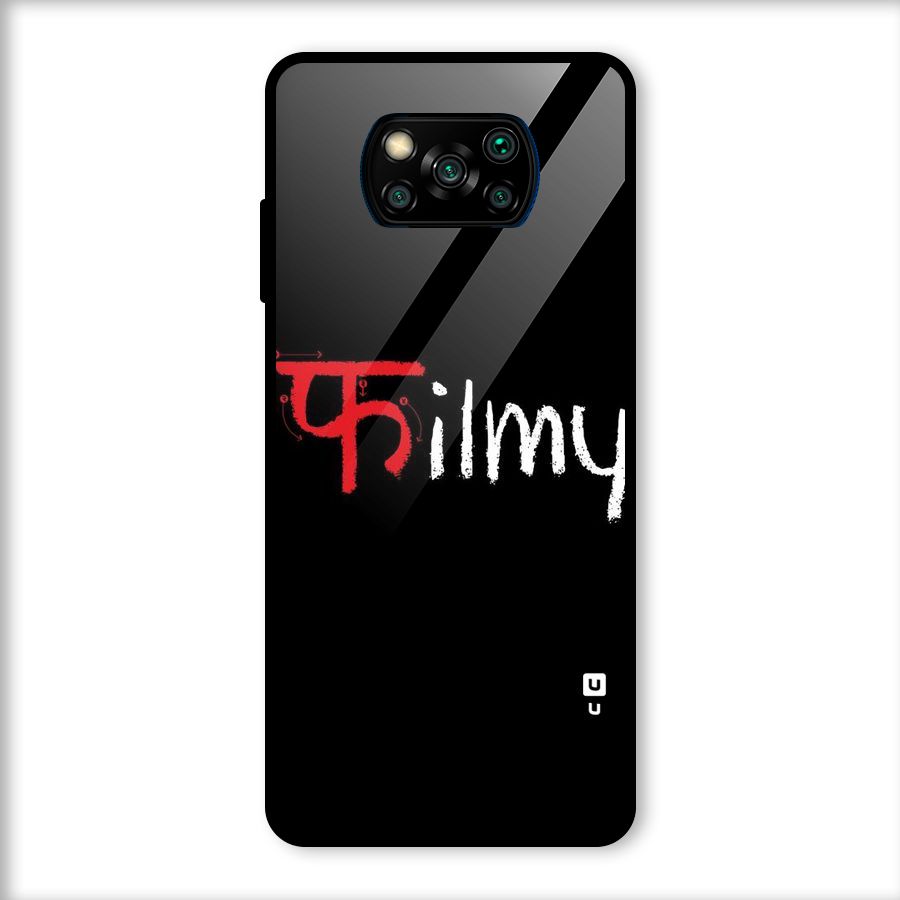 Filmy Glass Back Case for Poco X3