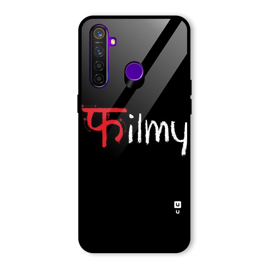Filmy Glass Back Case for Realme 5 Pro