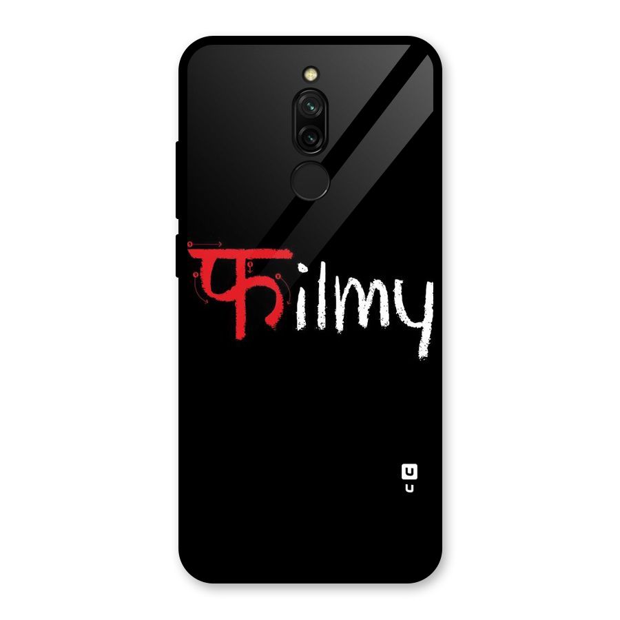 Filmy Glass Back Case for Redmi 8