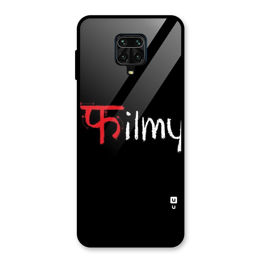 Filmy Glass Back Case for Redmi Note 9 Pro