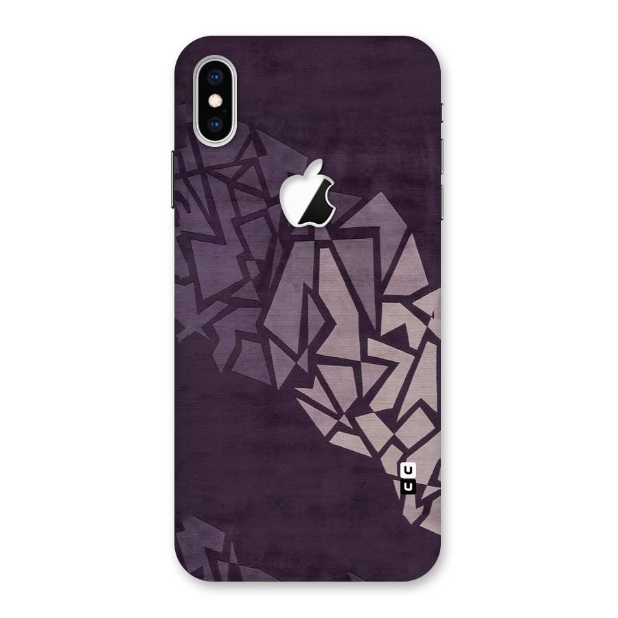 Fine Abstract Back Case for iPhone XS Max Apple Cut