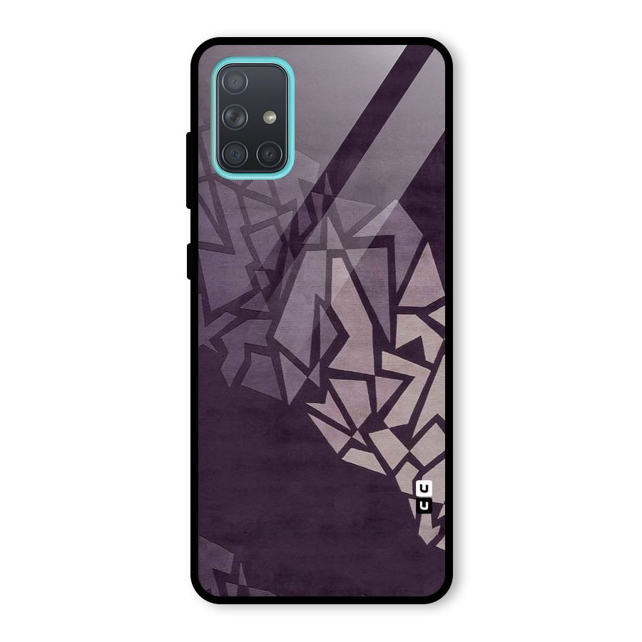 Fine Abstract Glass Back Case for Galaxy A71