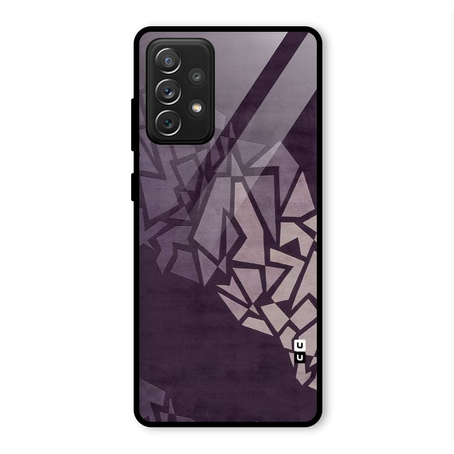 Fine Abstract Glass Back Case for Galaxy A72