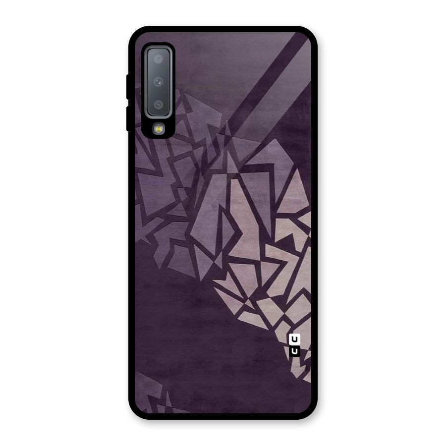 Fine Abstract Glass Back Case for Galaxy A7 (2018)