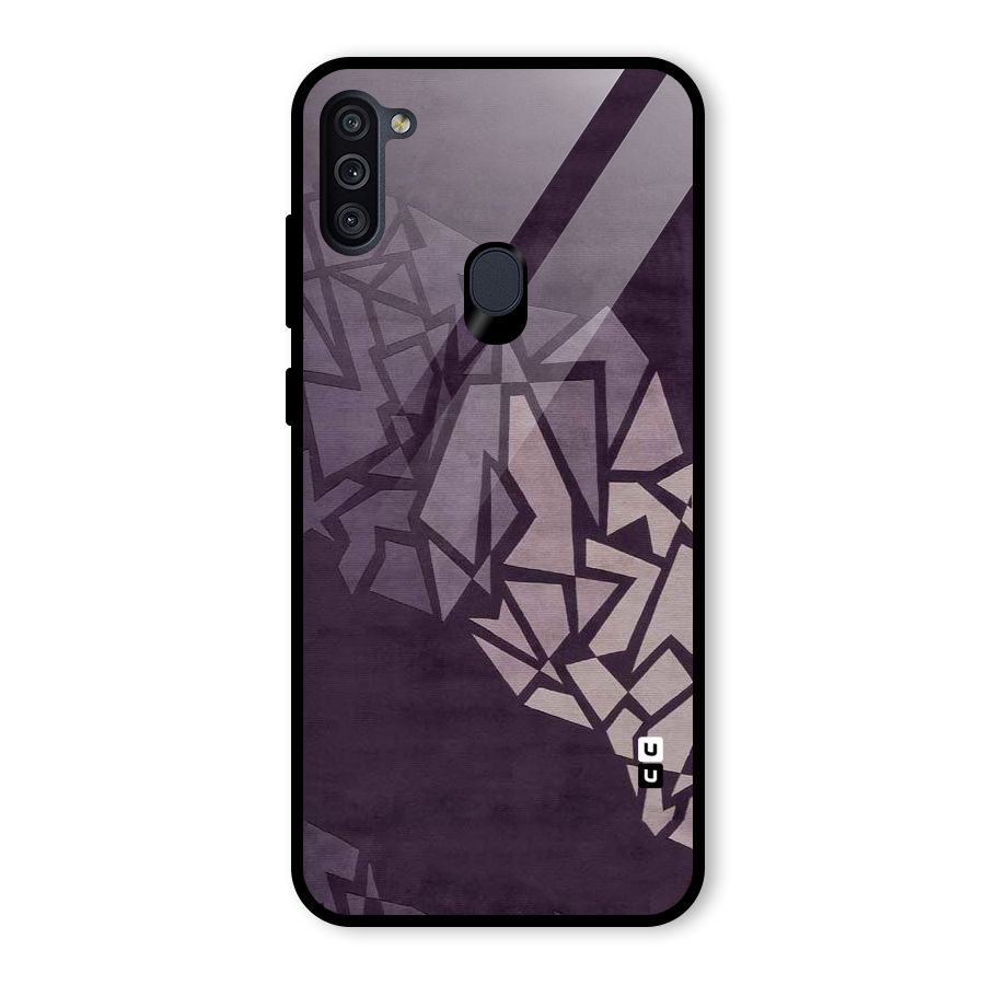 Fine Abstract Glass Back Case for Galaxy M11