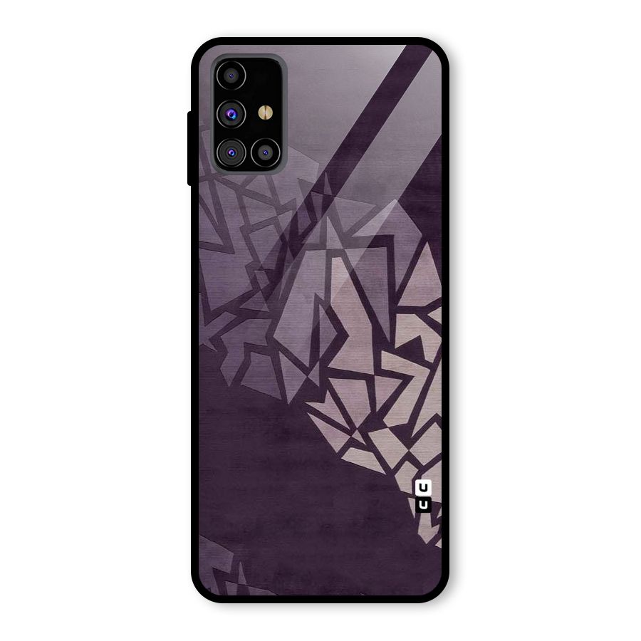 Fine Abstract Glass Back Case for Galaxy M31s