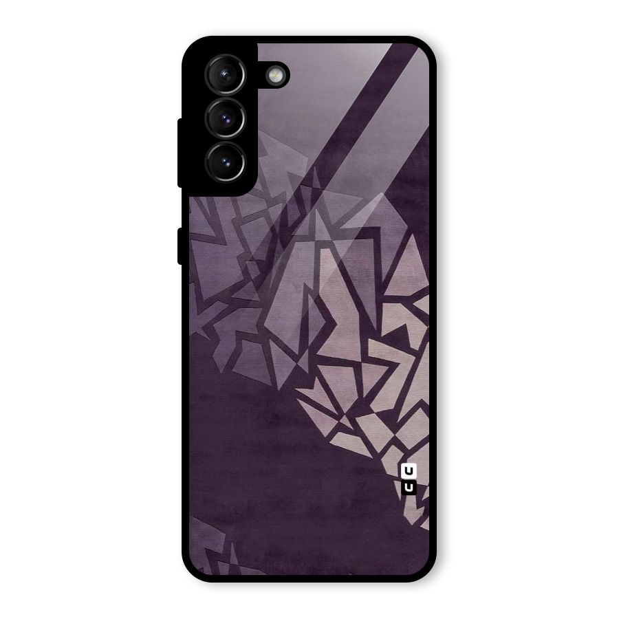 Fine Abstract Glass Back Case for Galaxy S21 Plus