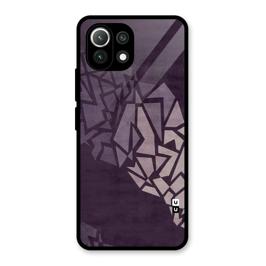 Fine Abstract Glass Back Case for Mi 11 Lite