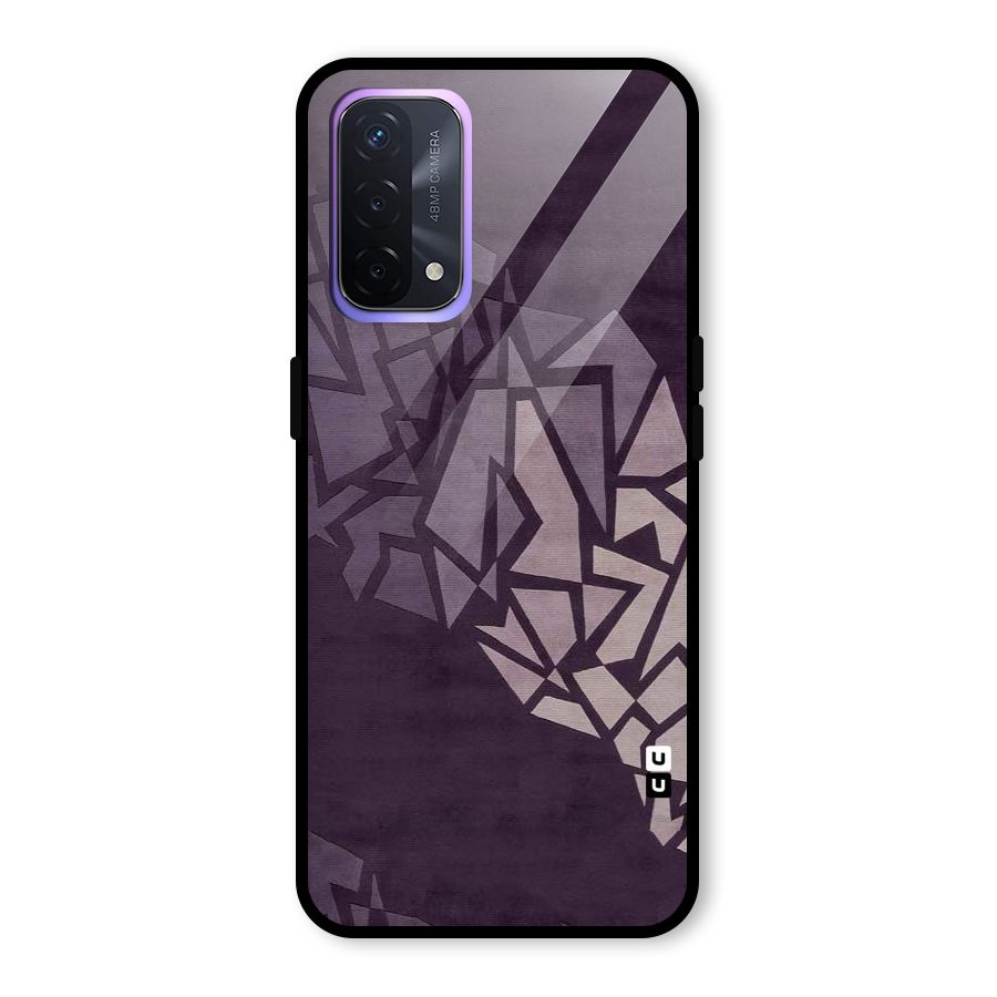 Fine Abstract Glass Back Case for Oppo A74 5G