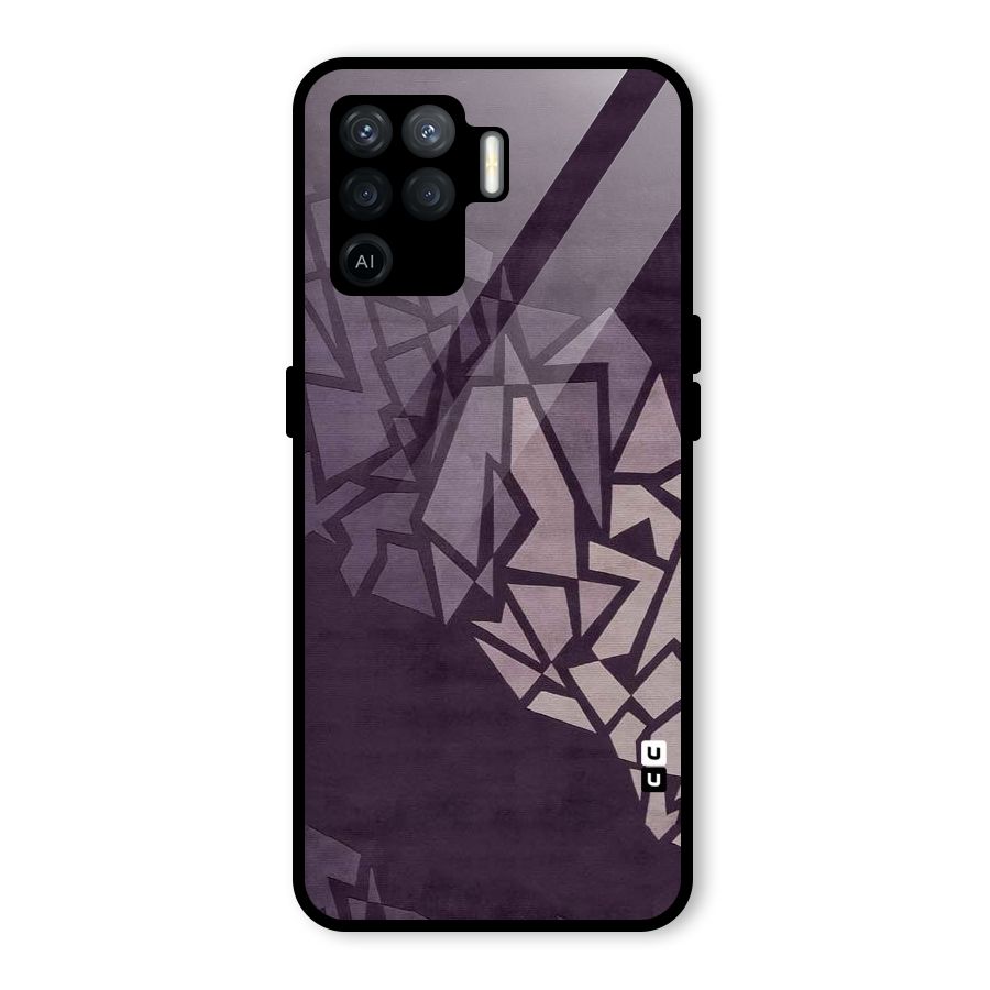 Fine Abstract Glass Back Case for Oppo F19 Pro