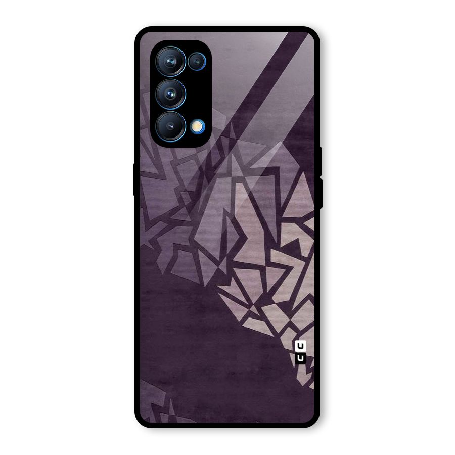 Fine Abstract Glass Back Case for Oppo Reno5 Pro 5G