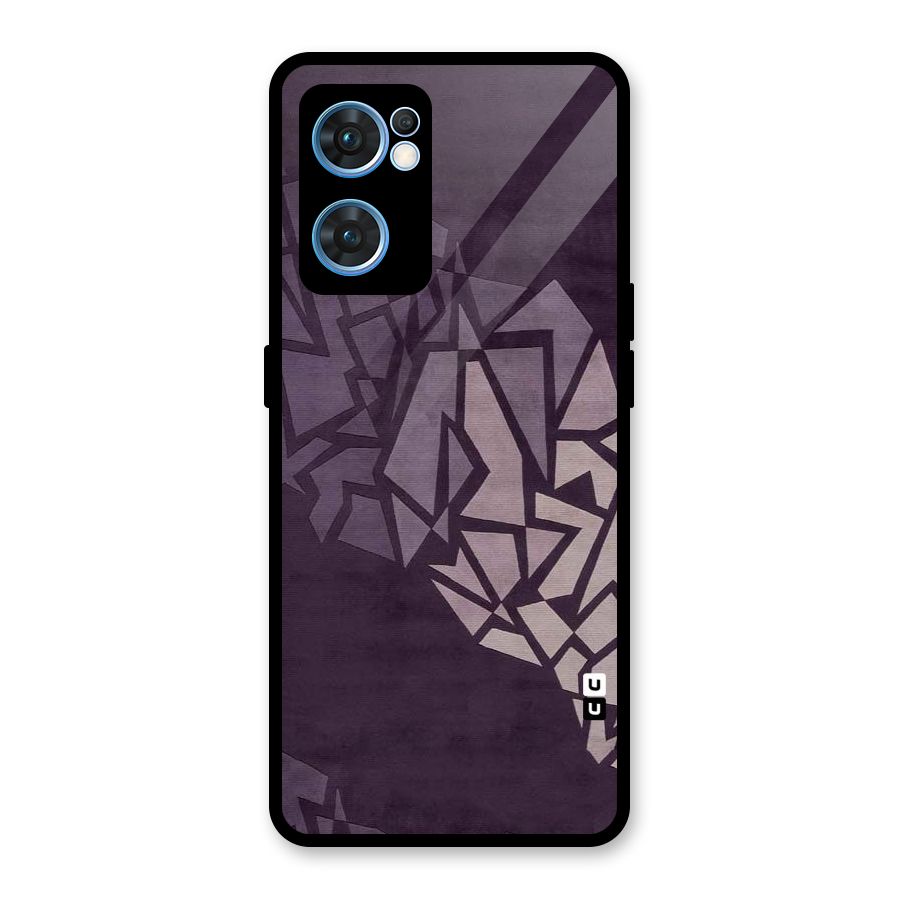 Fine Abstract Glass Back Case for Oppo Reno7 5G