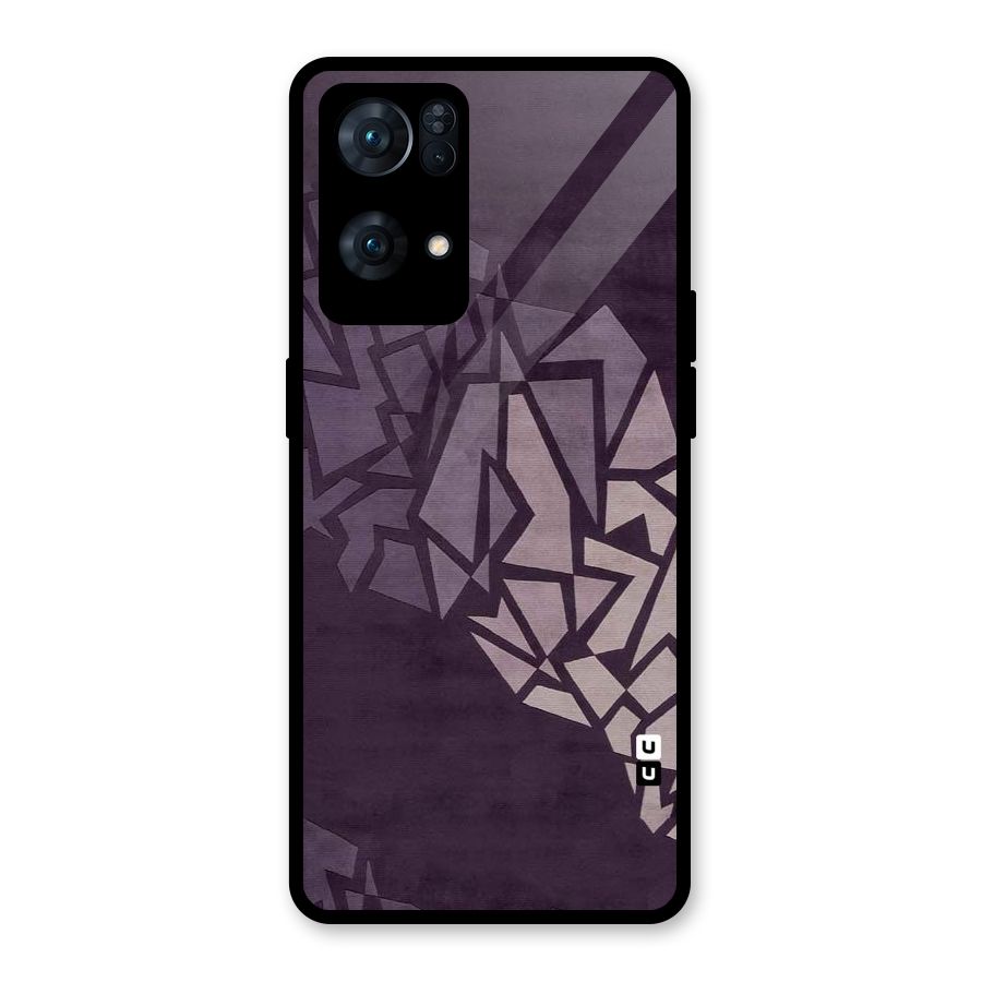 Fine Abstract Glass Back Case for Oppo Reno7 Pro 5G
