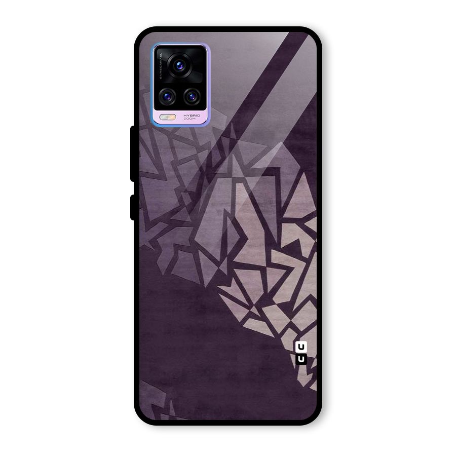 Fine Abstract Glass Back Case for Vivo V20 Pro